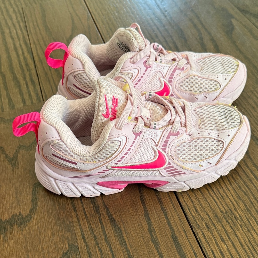 Nike VQ2 girls Pink and Hot Pink Kids Sneakers